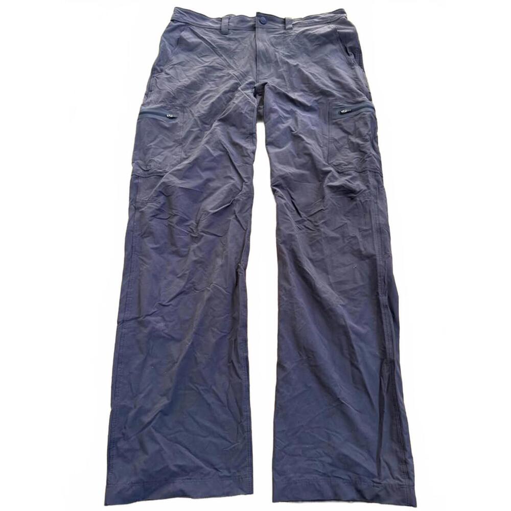 Men’s LL Bean Grey Cargo Hiking Pants Sz 34x32